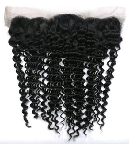 Human Hair Deep Wave 4x13 Lace Frontal - image 3