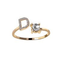 Adjustable Initial Letter Ring - image 4