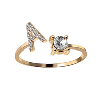 Adjustable Initial Letter Ring - image 9