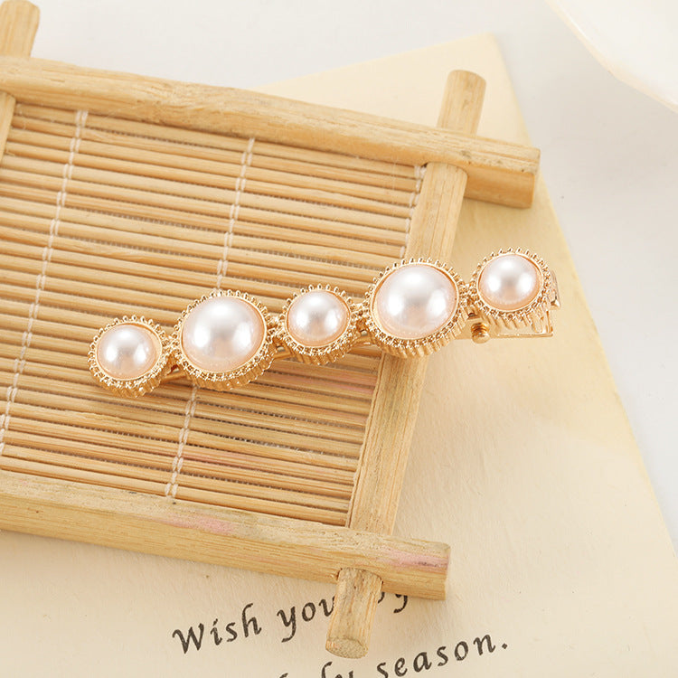 Pearl Bow Hair Clip - image 3