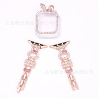 Rabbit Rhinestone Metal Band Compatible with Apple Watch - image 7
