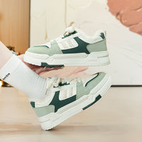 Women's Fleece-Lined White Canvas Sneakers - image 3