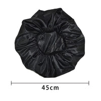 Satin Hair Bonnet for Sleeping, Black - image 5