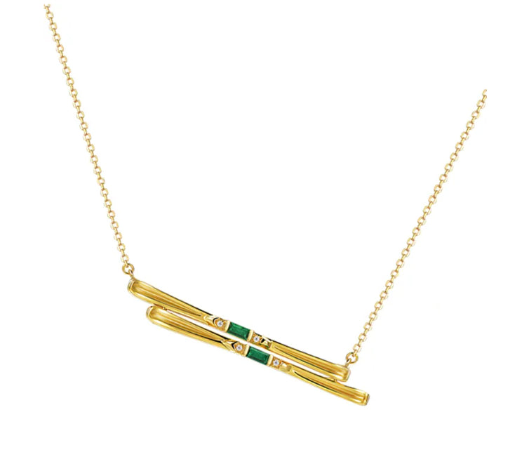 Ski Goggles Charm Necklace - image 3