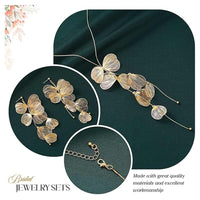 Gold Ginkgo Leaf Choker Necklace - image 5