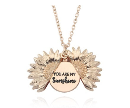 Collar relicario de girasol You Are My Sunshine - image 5