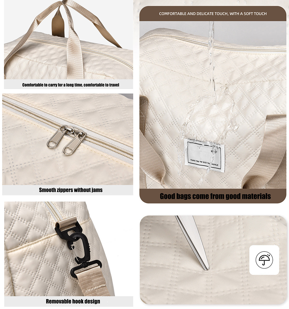 Bolso de gimnasio y viaje multifuncional con bolsillo seco y húmedo - image 6