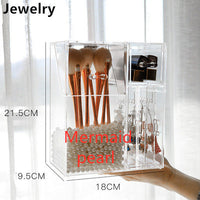 Clear Makeup Brush Holder with Lid - image 10