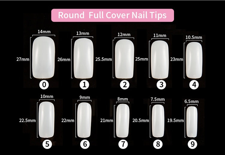 500 French Nail Tips - image 2