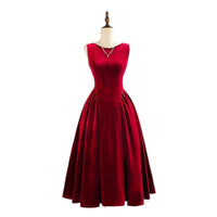 Vintage Velvet Christmas Evening Gown - image 4