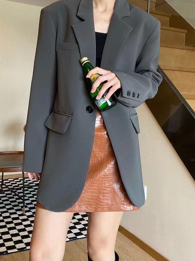 Women's Loose Casual Shirt Jacket - image 4