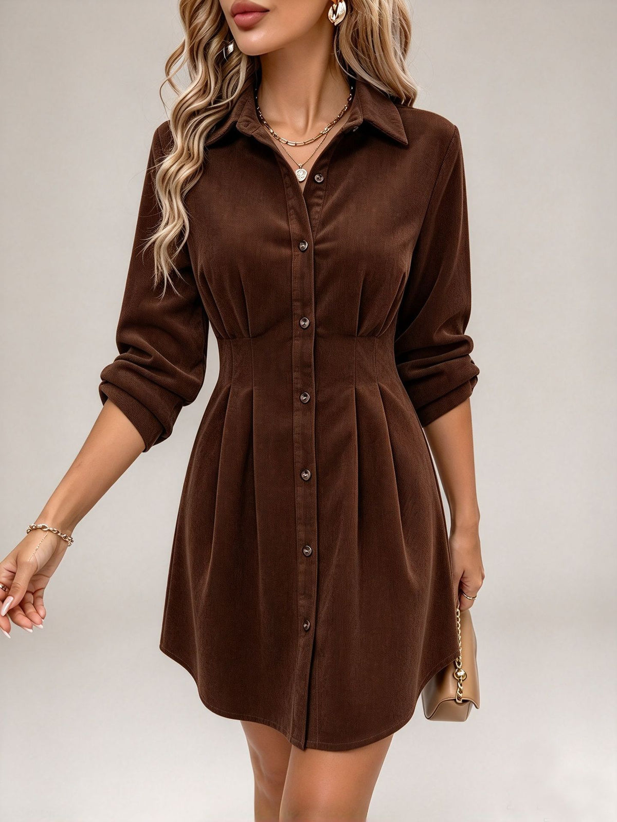 Women's Elegant Long Sleeve Dress - image 7
