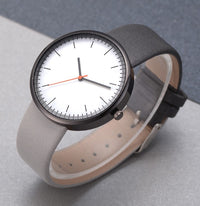 Gray Leather Quartz Watch - image 9