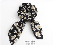 Leopard & Floral Scarf Scrunchies (4 Pack) - image 2