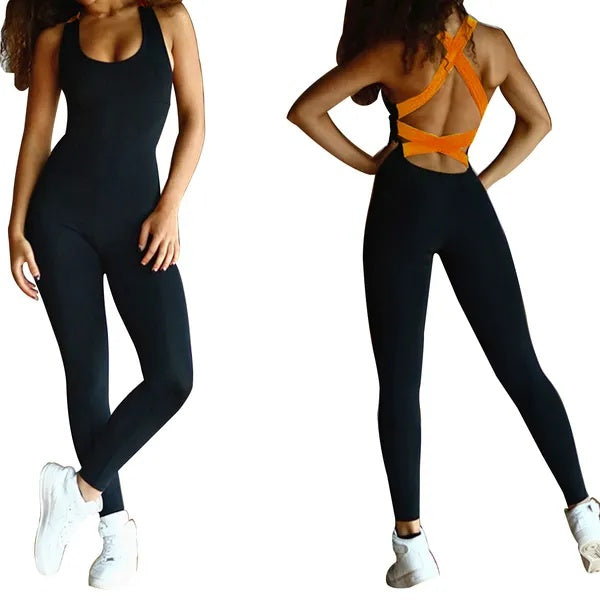 Women Sports YOGA Workout Gym Fitness Jumpsuit - image 4