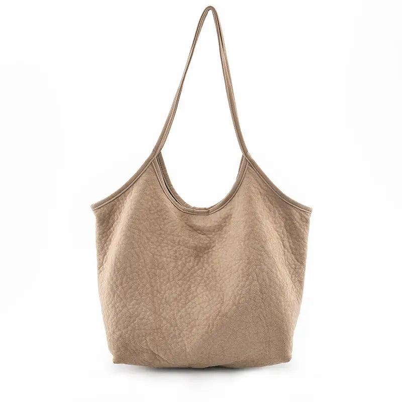 Bolso de hombro de ante - image 6