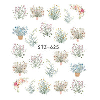 Butterfly Flower Water Transfer Nail Decals - image 11