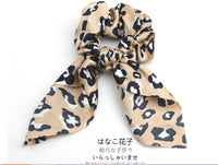 Leopard & Floral Scarf Scrunchies (4 Pack) - image 4