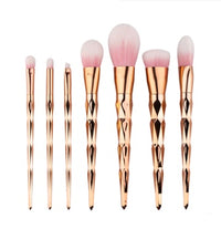 7-Piece Diamond Handle Makeup Brush Set - image 9