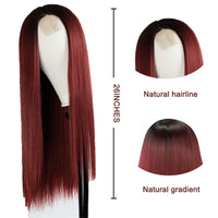 Ombre Long Straight Wig - image 4