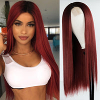 Ombre Long Straight Wig - image 5