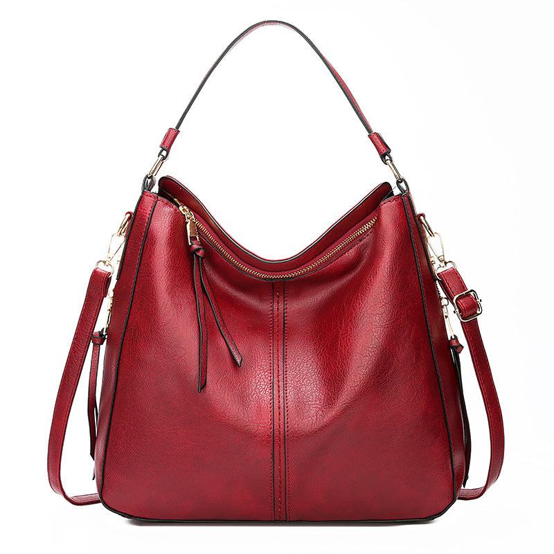 Zipper Bucket Hobo Bag