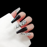 Long Ballet Press-On Nails with Drop Design - image 5