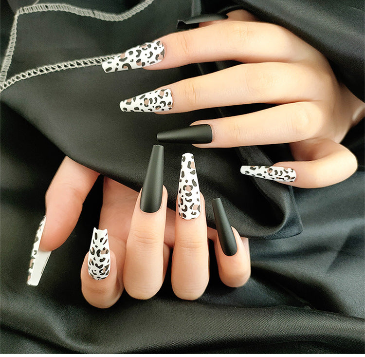Long Ballet Press-On Nails with Drop Design - image 4
