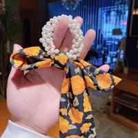 Pearl Bow Ribbon Hair Ties - image 6