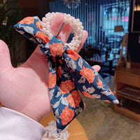 Pearl Bow Ribbon Hair Ties - image 5