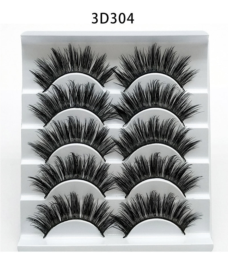 5 Pairs 3D Faux Mink False Lashes - image 4