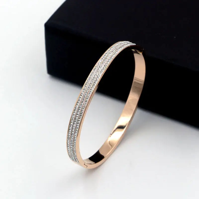 Three-Row Crystal Ring - image 6