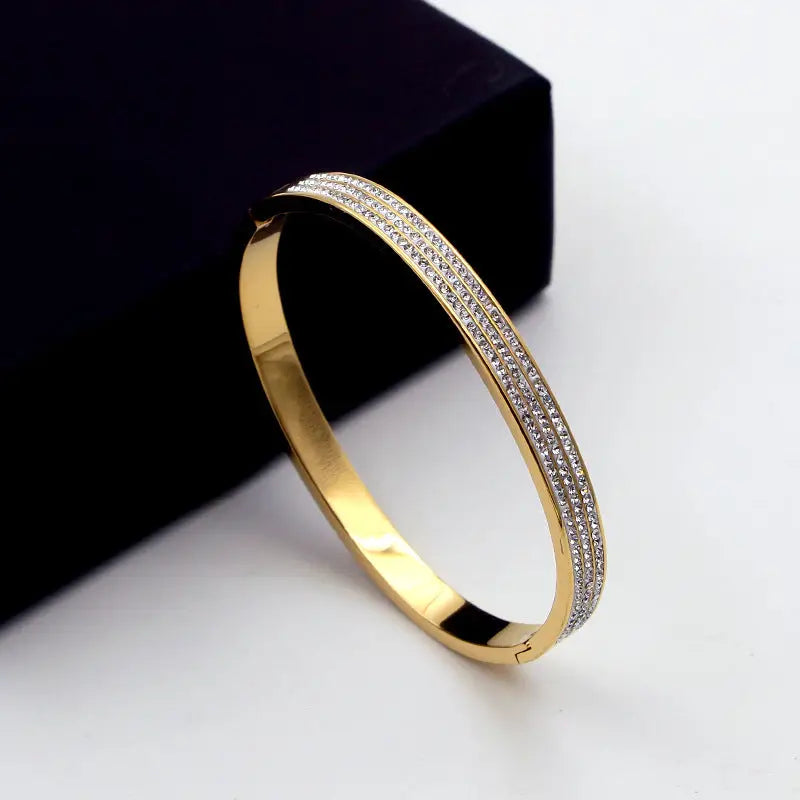 Three-Row Crystal Ring - image 2