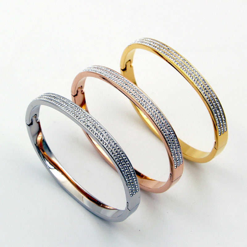 Three-Row Crystal Ring - image 10