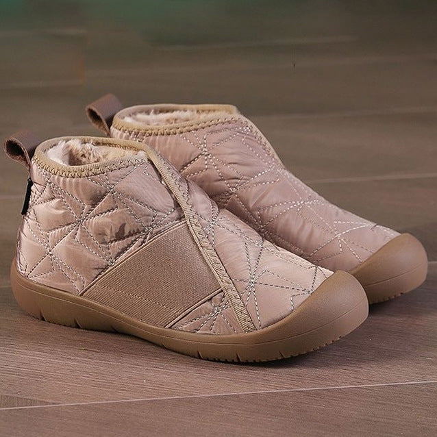 Women's Waterproof Non-Slip Plush Ankle Snow Boots - image 5