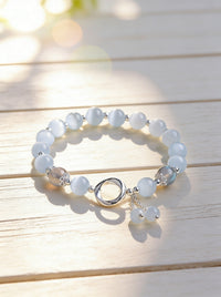 Cat Eye Stone Bead Bracelet - image 5