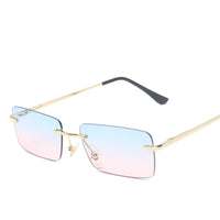 Rimless Square Sunglasses - image 4