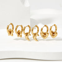 Star, Moon & Heart Huggie Earrings - image 2