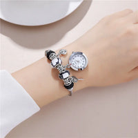 Heart Charm Bangle Watch - image 1