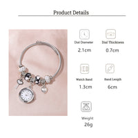 Heart Charm Bangle Watch - image 10