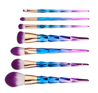 7-Piece Diamond Handle Makeup Brush Set - image 7