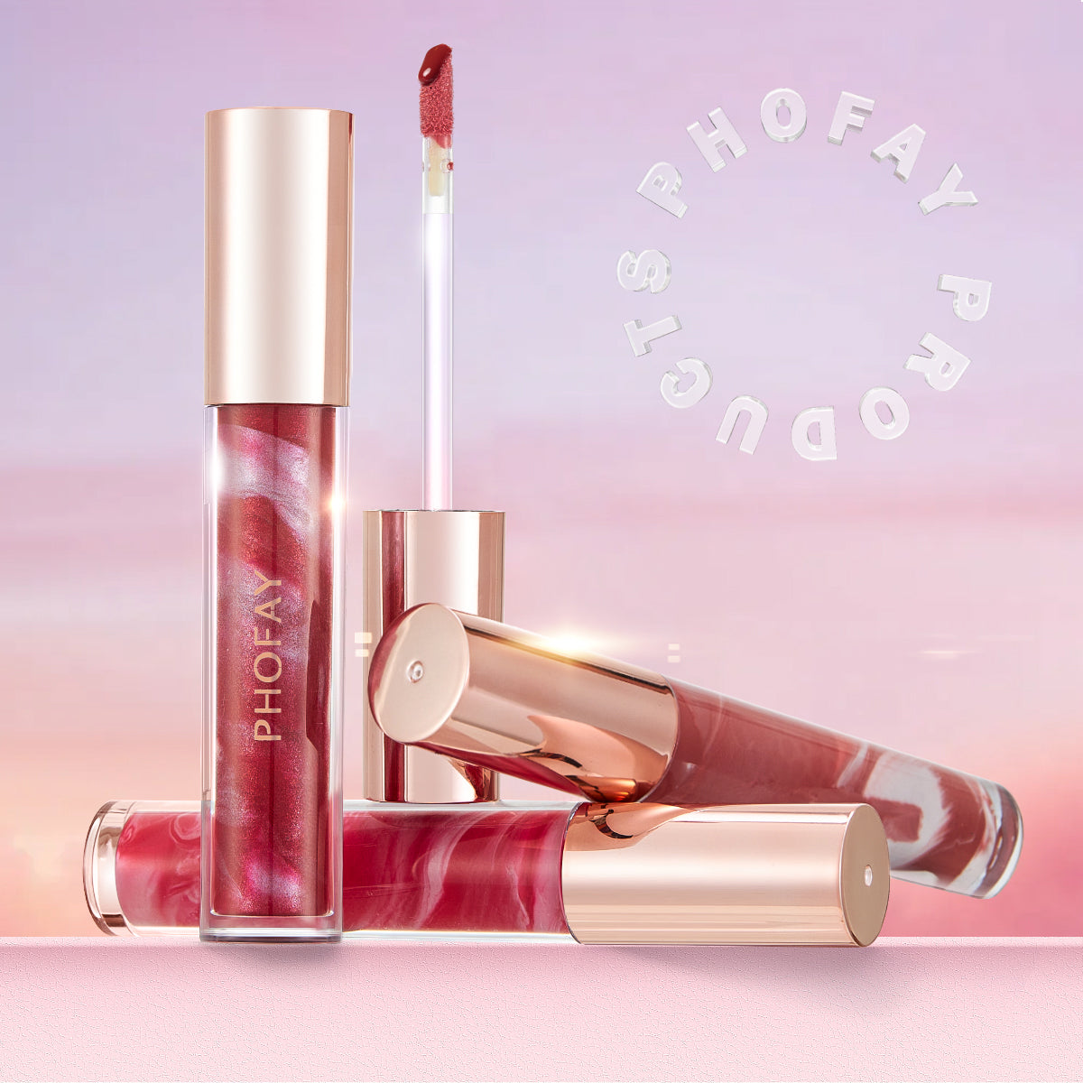 PHOFAY Rose Blooming Hydrating Lip Gloss - image 3