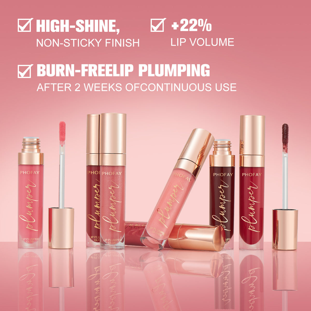 PHOFAY Shiny Lip Plumper Gloss - image 10