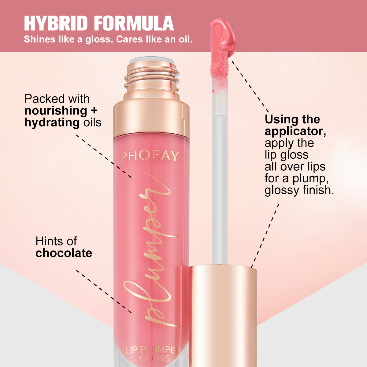 PHOFAY Shiny Lip Plumper Gloss - image 8