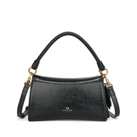 Women's Small Shoulder Bag with Cat Charm - image 8
