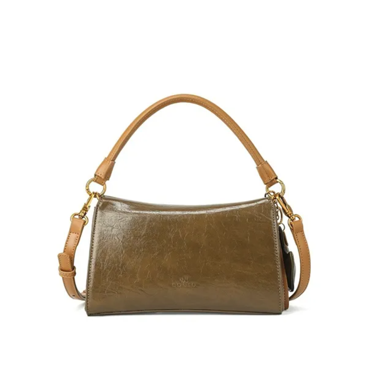 Women's Small Shoulder Bag with Cat Charm - image 9