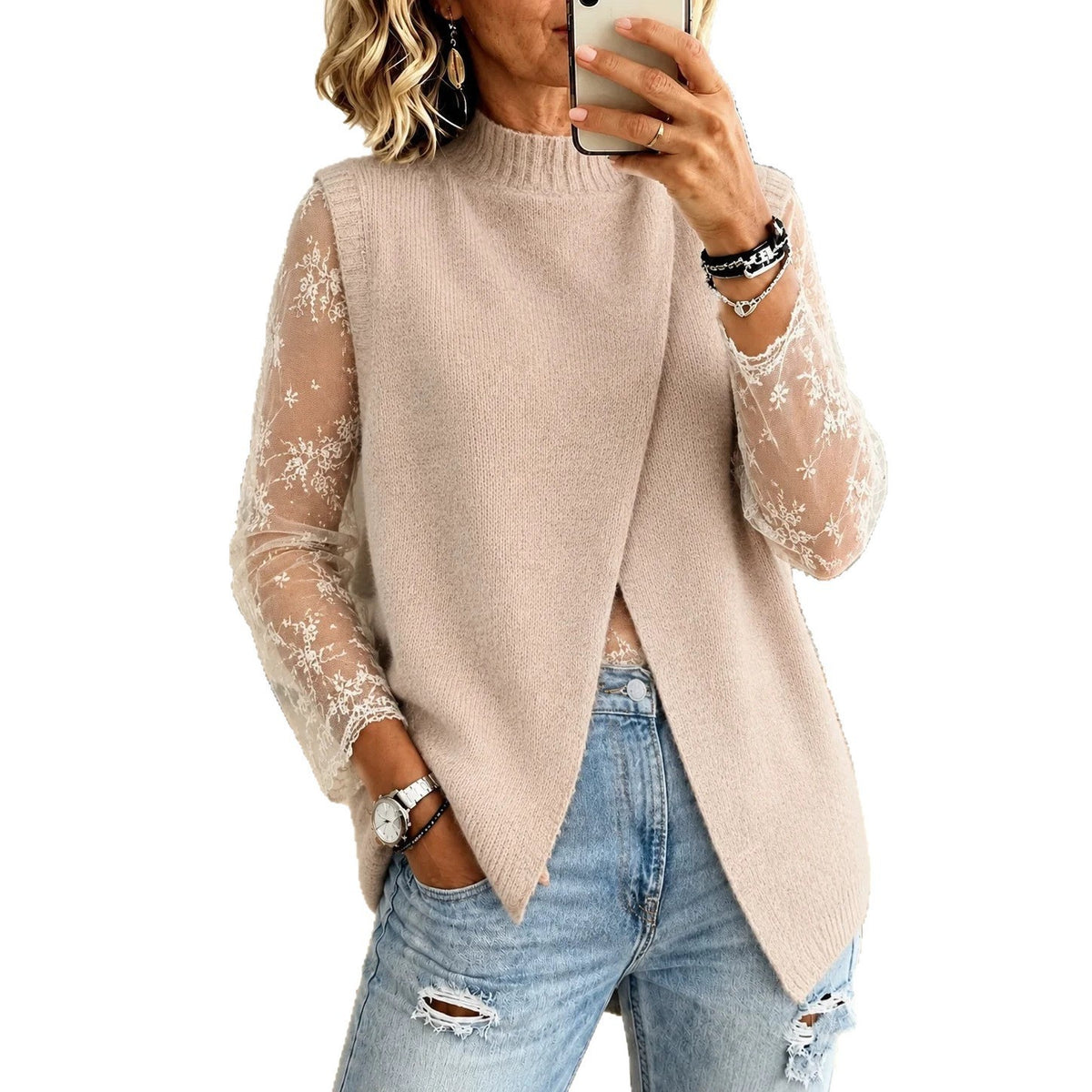 Women's V-Neck Cardigan Vest - image 5