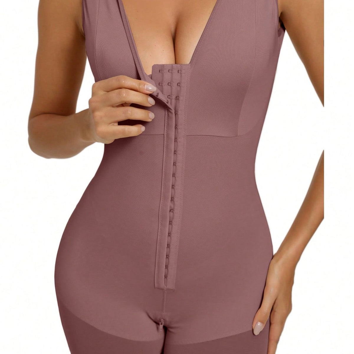 Body moldeador de cuerpo completo color moca - image 7