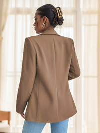 Women's Open Front Shawl Collar Blazer Jacket with Flap Pockets - image 7