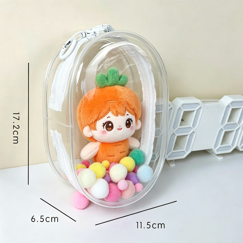 Doll Backpack,Mini Storage Case,PVC Dustproof Small Doll Bag For Mini Dolls Figures,labubu Doll Bag - image 2